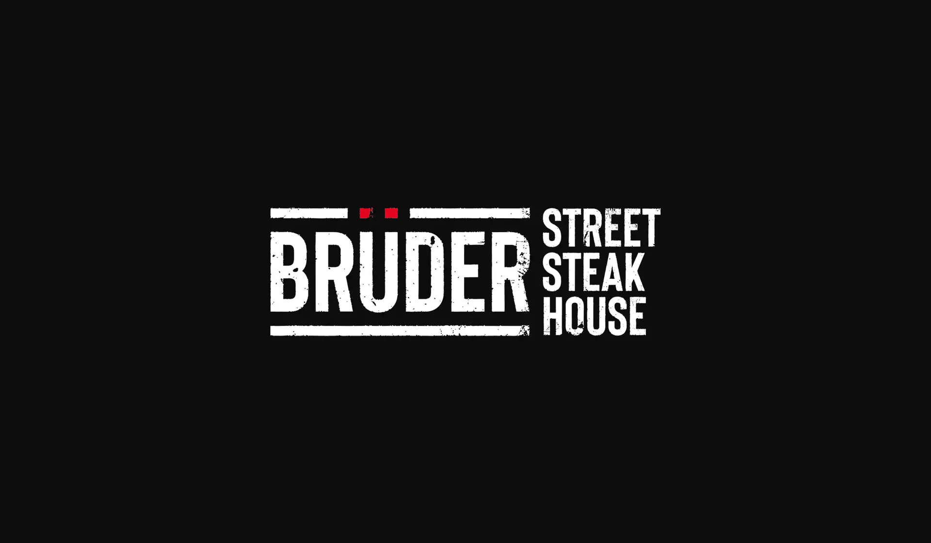 Brüder street steak house restaurant rebrand logo design
